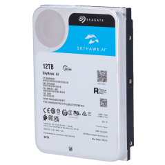 HD12TB-S-AI - Hard Disk Seagate Skyhawk AI - Capacità 12 TB - Interfaccia SATA 6 GB/s - Fino a 32 trasmissioni di intelligenza a