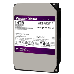 HD14TB - Hard Disk Western Digital - Capacità 14 TB - Interfaccia SATA 6 GB/s - Modello WD142PURP - Speciale per Videoregistrato
