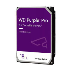 HD18TB - Hard Disk Western Digital - Capacità 18 TB - Interfaccia SATA 6 GB/s - Modello WD181PURP - Speciale per Videoregistrato