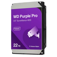 HD22TB - Hard Disk Western Digital - Capacità 22 TB - Interfaccia SATA 6 GB/s - Modello WD221PURP - Speciale per Videoregistrato