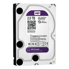 HD2TB - Hard Disk - Capacità 2 TB - Interfaccia SATA 6 GB/s - Modello WD20PURX - Speciale per Videoregistratori - Da solo o inst