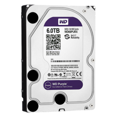 HD6TB - Hard Disk Western Digital - Capacità 6 TB - Interfaccia SATA 6 GB/s - Modello WD60PURX - Speciale per Videoregistratori 