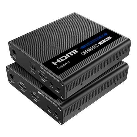 HDMI-EXT-4K - Estensore di segnale HDMI - Distanza 70 m - Risoluzione 4K - Consente connessioni 1:1 - HDMI Loop out