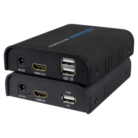 HDMI-KVM-EXT - Extender KVM del segnale HDMI - Distanza 120 m - Risoluzione FHD - Consente connessioni 1:M