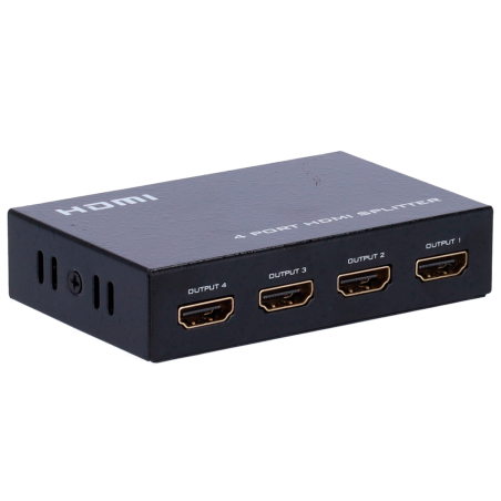 HDMI-SPLITTER-4-4K - Moltiplicatore di segnale HDMI - 1 ingresso HDMI - 4 uscite HDMI - Fino a 4K*2 - Lunghezza massima in uscit