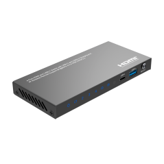 HDMI-SW-4x1-8K60 - HDMI Switch - 3 Ingressi HDMI - 1 ingresso USB-C - 1 Uscita HDMI - Risoluzione 8K@60Hz - Controllo con teleco