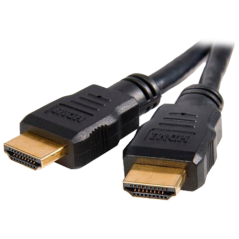 HDMI1-05 - Cavo HDMI - Connettori HDMI tipo A maschio - Alta velocità - 0.5 m - Colore nero - Connettori anticorrosione