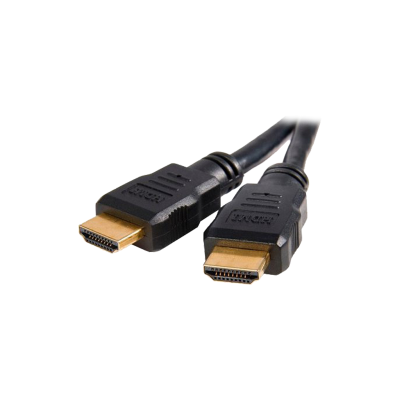 HDMI1-05 - Cavo HDMI - Connettori HDMI tipo A maschio - Alta velocità - 0.5 m - Colore nero - Connettori anticorrosione