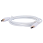 HDMI1-1W - Cavo HDMI - Connettori HDMI tipo A maschio - Alta velocità - 1 m - Colore bianco - Connettori anticorrosione