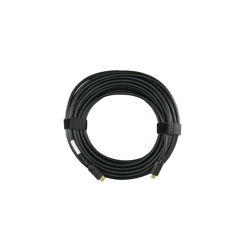HDMI1A-25 - Cavo HDMI - Connettori HDMI tipo A maschio - Amplificato e schermato - 25 m - Colore nero - Connettori anticorrosion