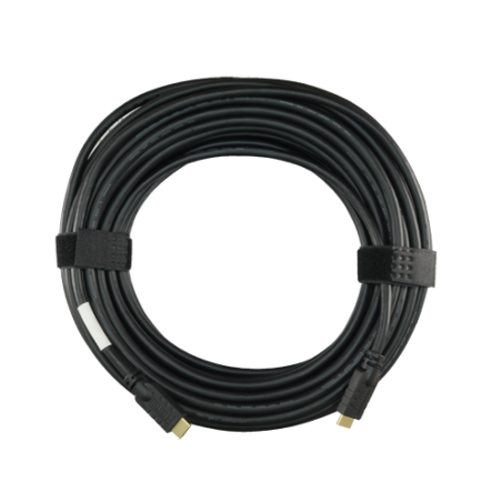 HDMI1A-25 - Cavo HDMI - Connettori HDMI tipo A maschio - Amplificato e schermato - 25 m - Colore nero - Connettori anticorrosion