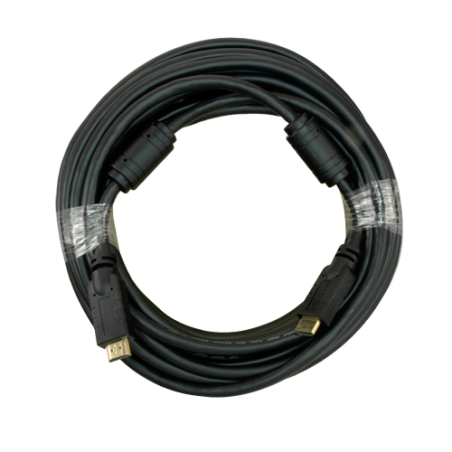 HDMI1F-10 - Cavo HDMI - Connettori HDMI tipo A maschio - Colore nero - Connettori anticorrosione