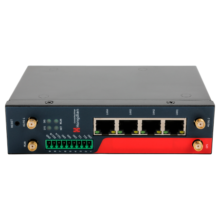 HG-H7960-L4EA-CS-WG-PSE - Hongdian Router Industriale 4G - 4G Cat 4 - 4 porte PoE+ Ethernet RJ45 10/100/1000 - Slot per scheda S