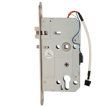HOTEL-LOCK-EU6-R - Serratura per hotel - Cilindro a profilo europeo - Entrata da 60 mm - Apertura a destra - Foro per cilindro -