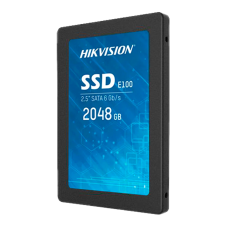 HS-SSD-E100-2048G - Hard disk Hikvision SSD 2.5" - Capacità 2 TB - Interfaccia SATA III - Velocità di scrittura fino a 430 MB/s 