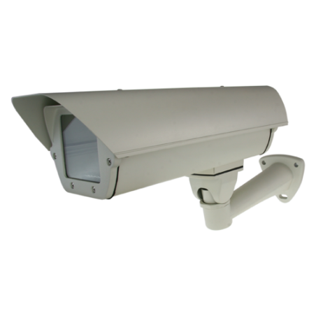 HS350W - Box protettore - Lega di alluminio - Resistente all'acqua - Ventilazione e Riscaldamento DC 12 V - Staffa inclusa - Mas