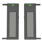 IBS-SH-60-2 - Rivelatore a raggi infrarossi - Completamente wireless | 2 raggi - Portata del segnale fino a 1000m - Distanza max