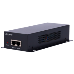 INJ-POE-10G-60W - Iniettore PoE Dual - Ingresso RJ45 10/100/1000/10000 Mbps - Potenza totale 60 W - Distanza massima 100 m - PoE