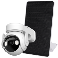 IPC-K9EP-3T0WE-IMOU-NV9W - Kit Telecamera a batteria Cell PT 3 MP - WiFi 2.4 GHz / 15000mAh / Pannello Nivian 9W - 3.6 mm / Auto