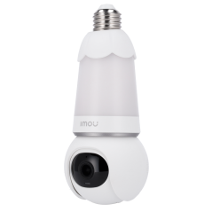 IPC-S6DP-3M0WEB-E27-IMOU - Telecamera a lampadina motorizzata Bulb Cam 3MP - WiFi 2.4 GHz / Luce LED bianca E27 - 2.8 mm / Autot