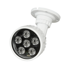 IR100 - Faretto a infrarossi con portata di 100m - Iluminazione LEDs - 850nm, 60° di apertura - 6 leds Ø10 - Esso comprende una 
