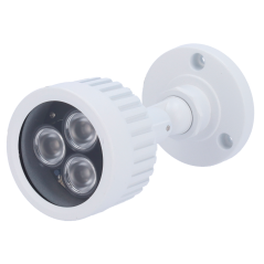 IR40 - Faretto a infrarossi con portata di 50m - Iluminazione LEDs - 60° di apertura - 3 leds Ø10 - Esso comprende una cellula d
