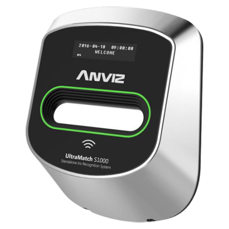 IRIS-S1000 - Lettore biometrico autonomo ANVIZ - Iride e scheda EM RFID - 150 registrazioni / 50000 registri - TCP/IP, RS485, Wi