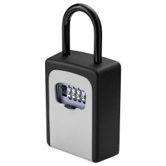 KEYS-SAFEBOX-HOOK - Box di sicurezza con gancio per chiavi - Apertura con codice da 4 cifre - Installazione a parete o con ganci