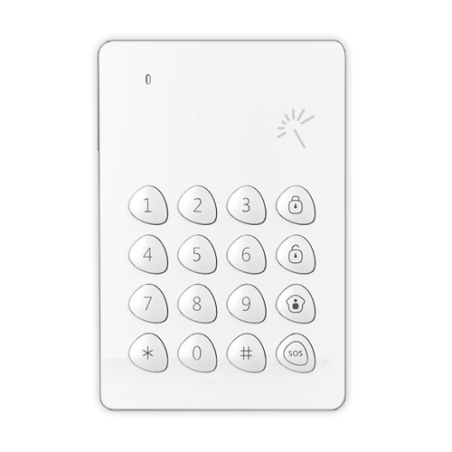 KP-700 - Tastiera indipendente - Wireless - Antenna interna - Permette armato/disarmato - Compatibile con portachiavi di prossim