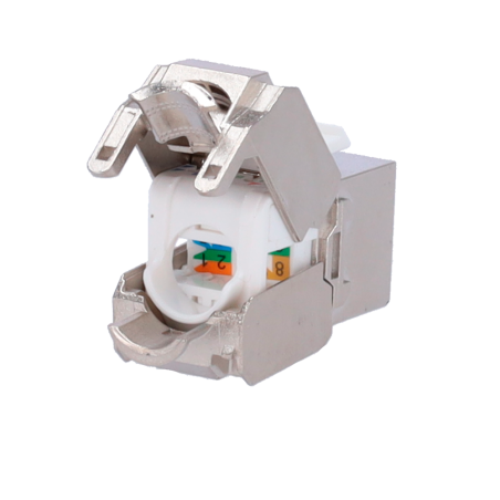 KS6-FTP-TL180 - Connettore per cavi FTP - Connettore uscita RJ45 - Compatibile con FTP categoria 6 - Facile installazione senza
