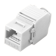 KS6-TL180 - Connettore per cavi UTP - Connettore uscita RJ45 - Compatibile UTP categoria 6 - Facile installazione senza necessit
