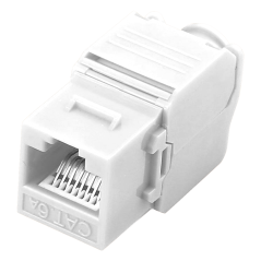 KS6A-TL180 - Connettore per cavi UTP - Connettore uscita RJ45 - Compatibile UTP categoria 6A - Facile installazione senza necess