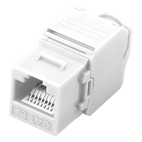 KS6A-TL180 - Connettore per cavi UTP - Connettore uscita RJ45 - Compatibile UTP categoria 6A - Facile installazione senza necess