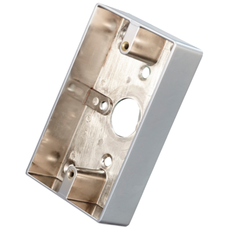 MBB-811D-M - Box per pulsante - Compatibile con ISK-841D - Installazione di superficie - Realizzato in lega di zinco - Resistent