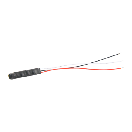 MIC02 - Microfono esterno - Terminale del connettore del cavo - Power + (Rosso), Power (Nero) - Audio (Bianco) - Alimentazione D