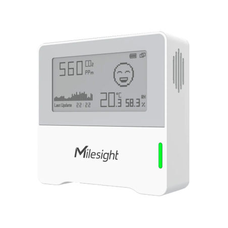 MS-AM103-868M - Sensore di condizioni ambientali LoRaWAN - Portata fino a 15Km con visualizzazione diretta - 3 sensori in 1 - Co