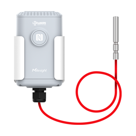 MS-EM500-PT100-868M-T200 - Sensore di temperatura LoRaWAN - Intervallo di rilevamento -50ºC ~ 200ºC - Portata fino a 10Km con vi