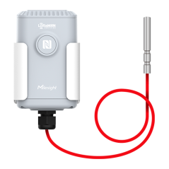 MS-EM500-PT100-868M-T500 - Sensore di temperatura LoRaWAN - Intervallo di rilevamento -50ºC ~ 500ºC - Portata fino a 10Km con vi