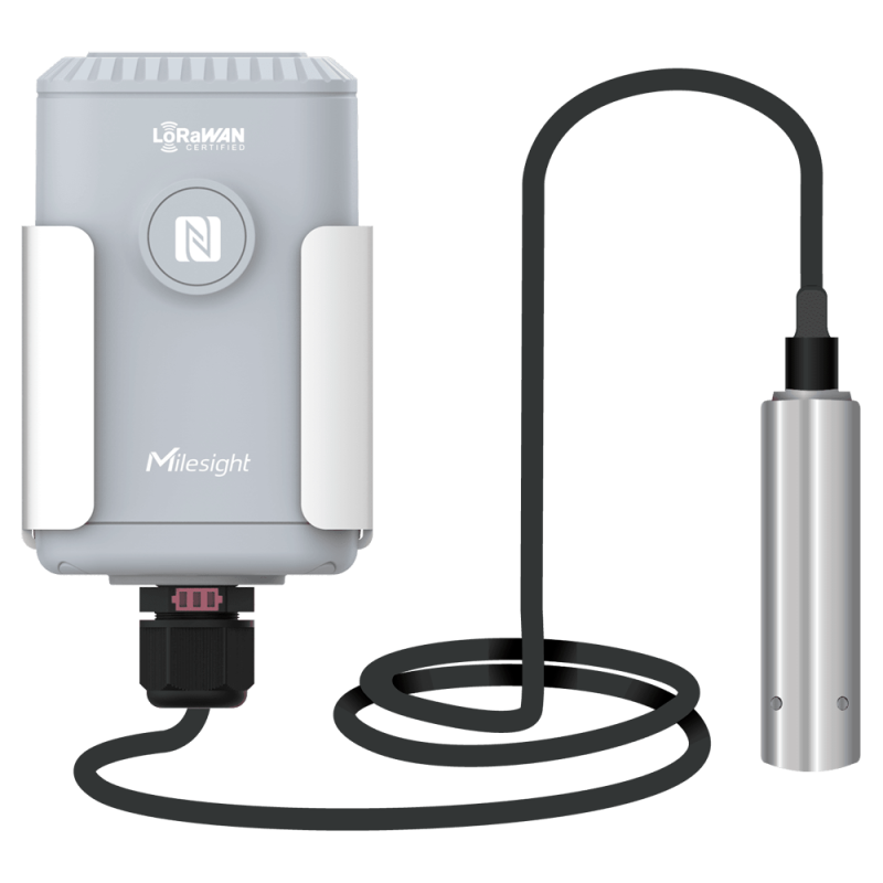 MS-EM500-SWL-L003-868M - Sensore di livello dell'acqua LoRaWAN - Misuratore di livello dell'acqua sommergibile - Portata fino a 