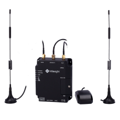 MS-UR32-L04EU-G - Milesight - Router Industriale 4G GPS - 2 porte Ethernet RJ45 10/100 - Slot MicroSD - Doppio slot per scheda S