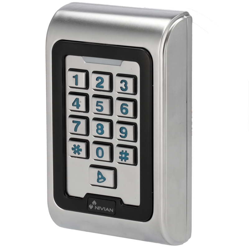 NV-ACCESS-PIN-RFID-W - Controllo accessi autonomo - Accesso tramite scheda EM, PIN e APP - Uscita relè, pulsante e campanello - NV-ACCESS-PIN-RFID-W - Controllo accessi autonomo - Accesso tramite scheda EM, PIN e APP - Uscita relè, pulsante e campanello -