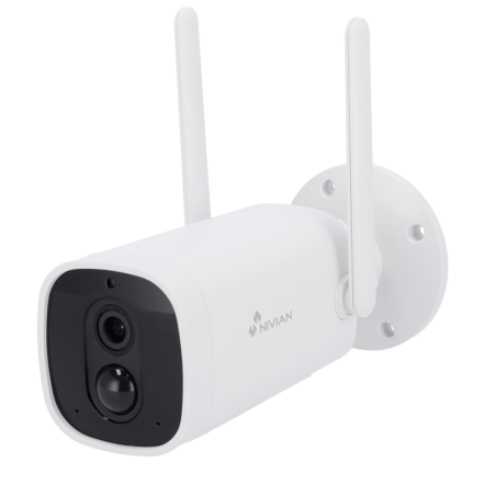 NVS-IPC-06-BAT - Telecamera Nivian Smart 1080p - Wifi 2.4 GHz - Adatta per esterni | IR fino a 8 m - Batería10400mAh / PIR / Ril