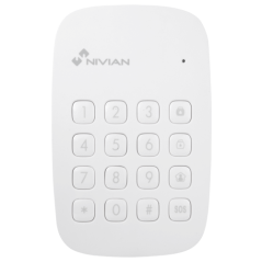 NVS-K1A - Nivian Smart - Tastiera indipendente - Lettore tag RFID - Indicatore LED - Wireless 433MHz - Compatibile con la centra