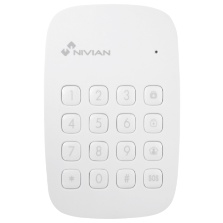 NVS-K1A - Nivian Smart - Tastiera indipendente - Lettore tag RFID - Indicatore LED - Wireless 433MHz - Compatibile con la centra