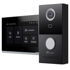 NVS-VIDEOINTERCOM-2W - Kit videocitofonico Nivian 2 Fili - Postazione esterna 2 fili + Monitor WiFi - Postazione esterna IP65 /