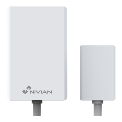 NVS-WATERFLOOD1 - Nivian Smart - Rilevatore di inondazione - Sensore a pavimento o a parete con cavo 1.5m - Indicatore LED - Wir