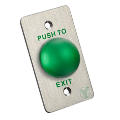PBK-818A - Pulsante di liberazione porta - Tipo semisfera - Testato 500.000 usi - NO/NC/COM | Montaggio a incasso o in superfici