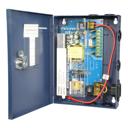 PD-60-4-SLIM - Scatola di distribuzione di potenza slim - 1 ingresso AC 220 V 5OHz - 4 uscite con doppino rame - Fusibile di pro