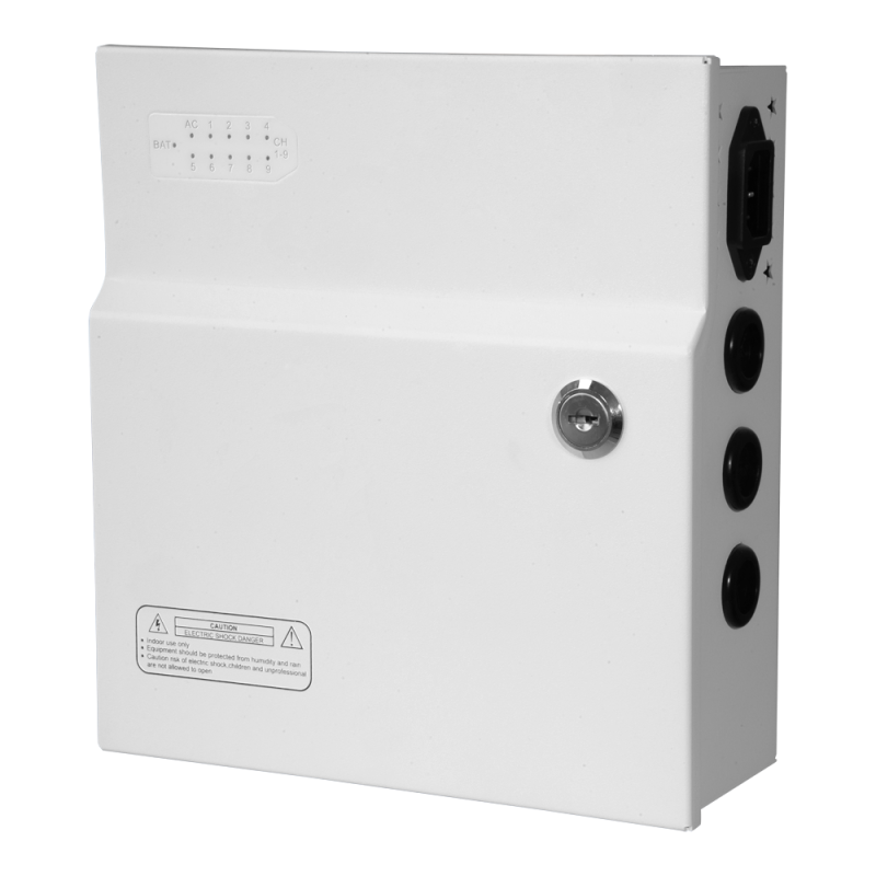 PD120W-9-12V-UPS - Scatola di distribuzione di alimentazione - 1 ingresso AC 110 V ~ 220 V - 9 uscite con doppino rame - Protezi PD120W-9-12V-UPS - Scatola di distribuzione di alimentazione - 1 ingresso AC 110 V ~ 220 V - 9 uscite con doppino rame - Protezi
