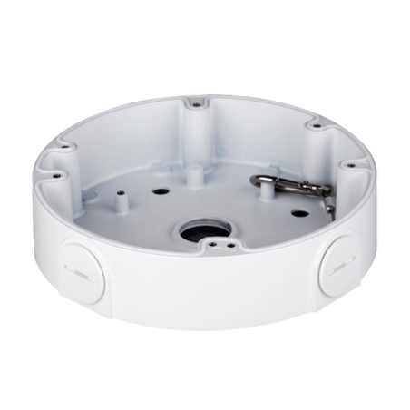 PFA138 - Scatola di giunzione - Per telecamere dome - Per esterni - Installazione a tetto o parete - Colore bianco - Passacavo